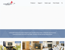 Tablet Screenshot of continentalfireplaces.com
